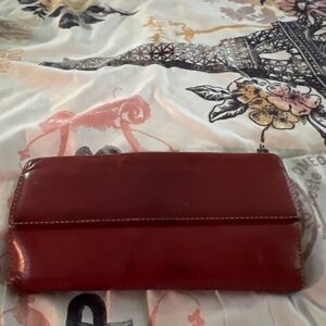Coach leather wallet (red)